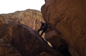 Rappel in Baptist Draw